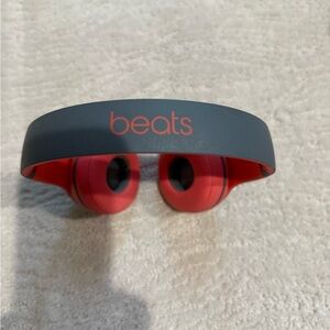Beats by Dre On-Ear Headphones in Red and Gray - Wireless